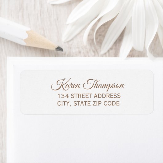 Elegant Return Address Label (Insitu)