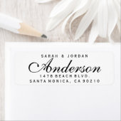 Elegant Return Address Label Weddenrenlabel Famili (Insitu)