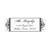 Elegant Return Address Labels (Voorkant)