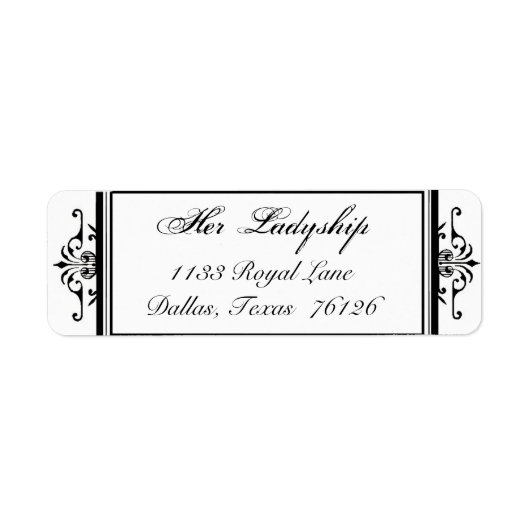 Elegant Return Address Labels (Voorkant)