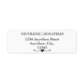 Elegant Return Address Labels (Voorkant)