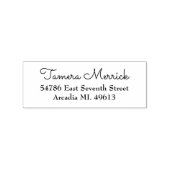 Elegant Return Address Rubber Stamp Rubberstempel (Afrduk)