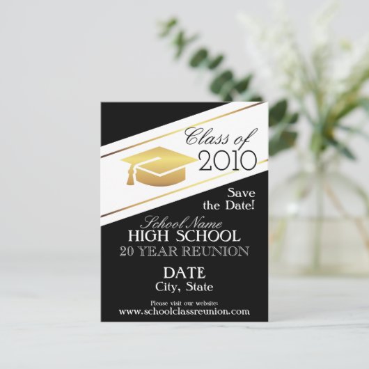 Elegant reünie ontwerp. briefkaart (Staand voorkant)