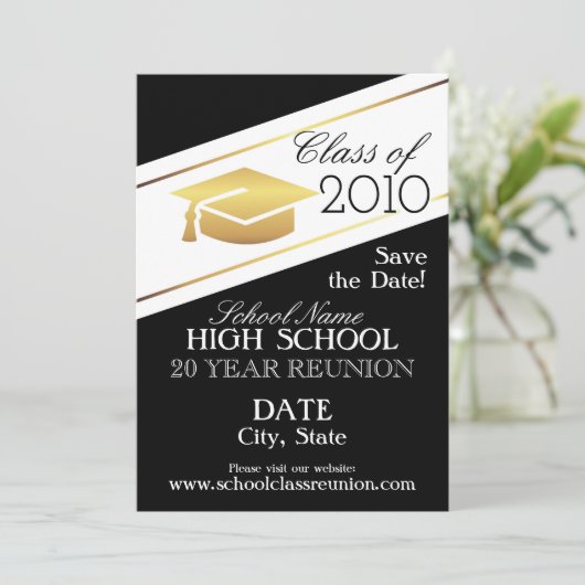 Elegant reünie ontwerp. kaart (Staand voorkant)