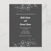 Elegant Rhinestones Wedding Invitation Briefkaart (Voorkant)