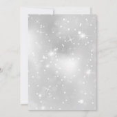 Elegant Rhinestones Wedding Reception Eloped Kaart (Achterkant)