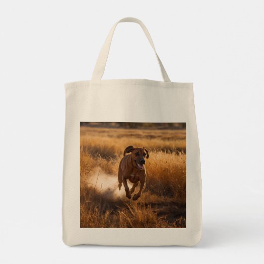 Elegant Rhodesian Ridgeback Grocery Tas (Achterkant)