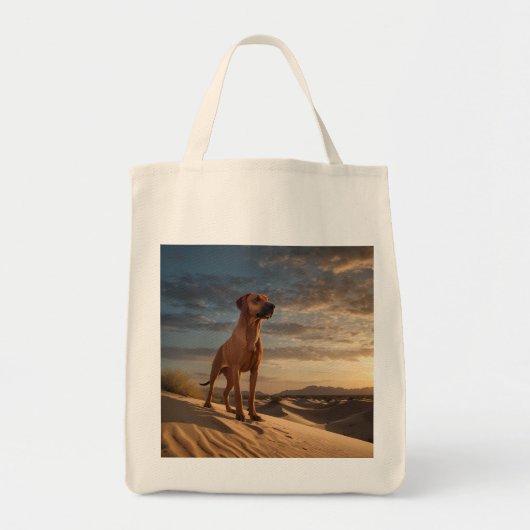 Elegant Rhodesian Ridgeback Grocery Tas (Voorkant)