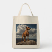 Elegant Rhodesian Ridgeback Grocery Tas (Achterkant)