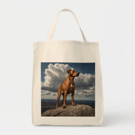 Elegant Rhodesian Ridgeback Grocery Tas