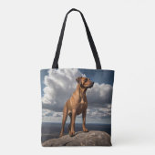 Elegant Rhodesian Ridgeback Schouder Tas (Achterkant)