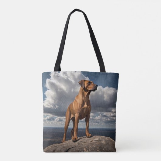 Elegant Rhodesian Ridgeback Schouder Tas (Achterkant)