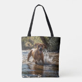 Elegant Rhodesian Ridgeback Schouder Tas (Achterkant)