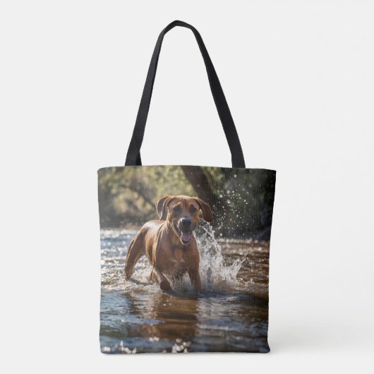 Elegant Rhodesian Ridgeback Schouder Tas (Achterkant)