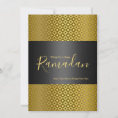 Elegant Rhombus Pattern Ramadan Wenskaart Kaart (Voorkant)