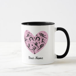 Elegant Rhythmic Gymnastics Personalized Mug Mok