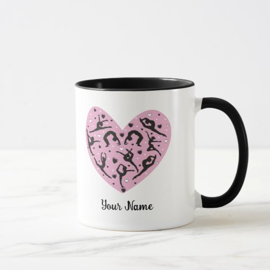 Elegant Rhythmic Gymnastics Personalized Mug Mok (Rechts)