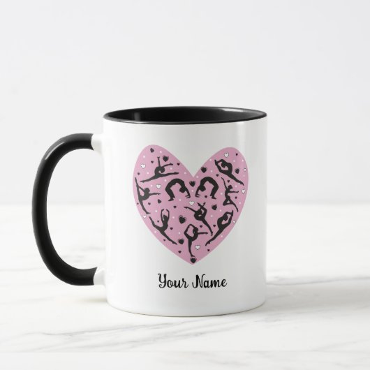 Elegant Rhythmic Gymnastics Personalized Mug Mok (Links)