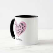 Elegant Rhythmic Gymnastics Personalized Mug Mok (Voorkant links)