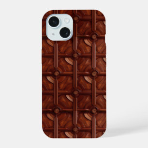 Elegant Rich Mahogany Gepersonaliseerde iPhone 15  Case
