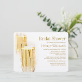 Elegant Rich Wine Tasting Bridal Shower Uitnodigin Kaart (Staand voorkant)