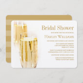 Elegant Rich Wine Tasting Bridal Shower Uitnodigin Kaart (Voorkant / Achterkant)