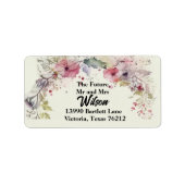 Elegant Ring van het Adres van de Terugkeer van de Etiket (Voorkant)