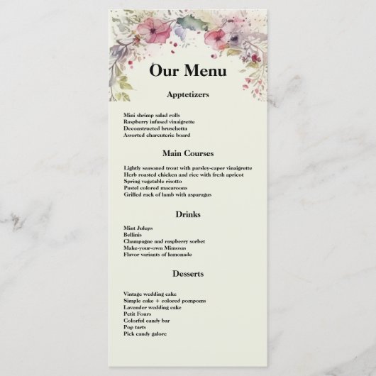 Elegant Ring van het menu van het Kleur van de Kle (Voorkant)