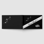 Elegant Rings Black and White Wedding Gastenboek (Volledig)