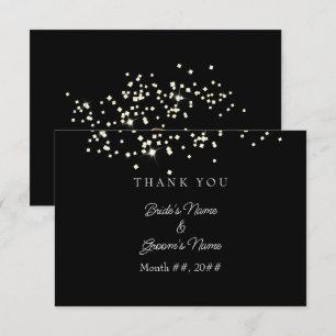 Elegant Rings Rhinestones Wedding Hartelijk dank Bedankkaart