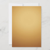 Elegant Ripple Cream & Gold Invitation Kaart (Achterkant)