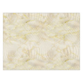 Elegant Ripple Cream & Gold Tafelkleed (Voorkant (Horizontaal))