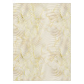 Elegant Ripple Cream & Gold Tafelkleed (Voorkant)
