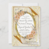 Elegant ripple crème kaart (Voorkant)