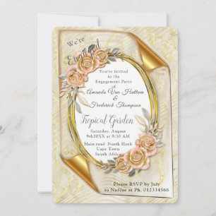 Elegant ripple crème kaart