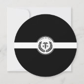 Elegant RN Nursing School Afstuderen Modern Kaart (Achterkant)