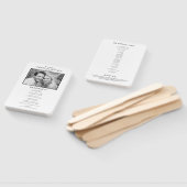  Elegant Roaring 20s Photo Wedding Programma Handwaaier (Niet-gemonteerd)