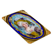 ELEGANT ROCOCO LADY PORTRAIT MET PINKROSES MAGNEET (Rechterzijde)