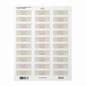 Elegant Rode Calligrafie Kerst Retouradres Etiket (Full Sheet)