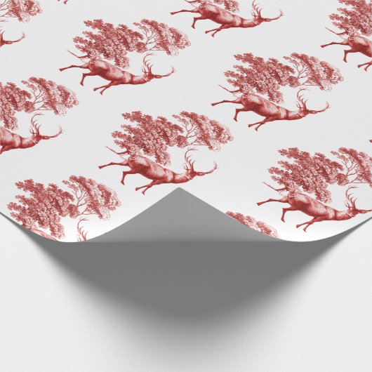 Elegant  Rode Deer in het bos Cadeaupapier (Hoek)