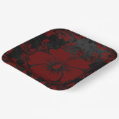 Elegant rode demper, aangepast voor kerstmis Borde Papieren Bordje (Gebogen)