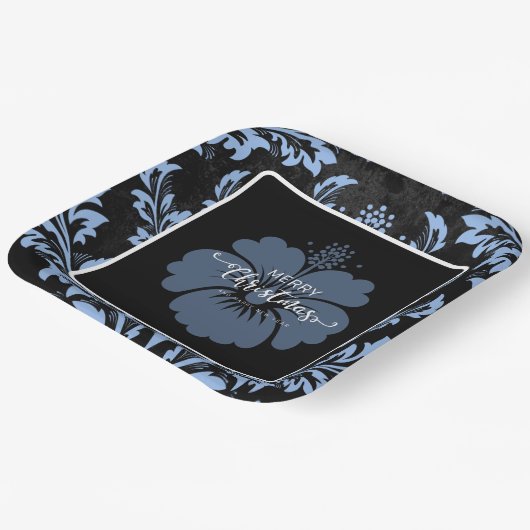 Elegant rode demper, aangepast voor kerstmis Borde Papieren Bordje (Gebogen)