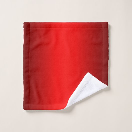 Elegant rode gradiënt bad handdoek (Wasdoekje)