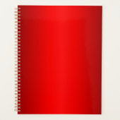 Elegant rode gradiënt planner (Voorkant)