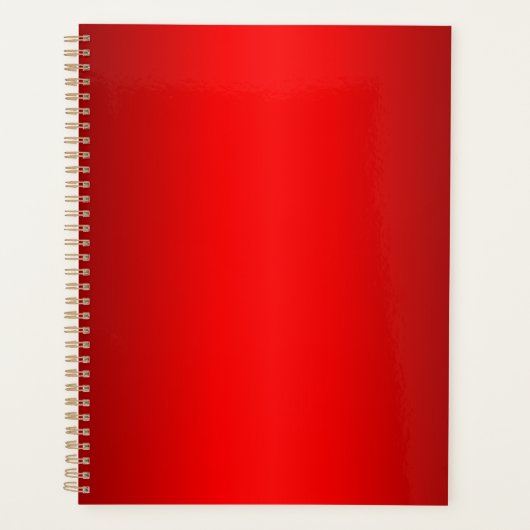 Elegant rode gradiënt planner (Voorkant)