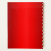 Elegant rode gradiënt planner (Achterkant)