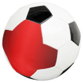 Elegant rode gradiënt voetbal (Drie kwart)