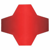 Elegant rode gradiënt voetbal (Enkel)