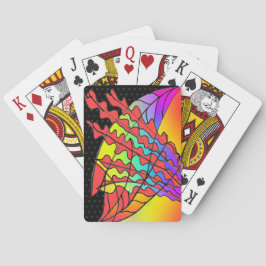 ELEGANT RODE GRENZEN POKERKAARTEN