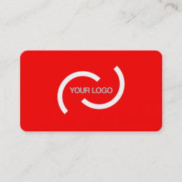 Elegant rode kaart. Aanpassen met je eigen logo. Visitekaartje